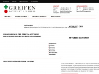 greifen-apotheke.ch Webseite Vorschau