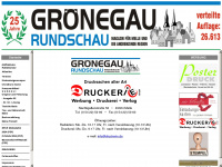 groenegau-rundschau.de Webseite Vorschau