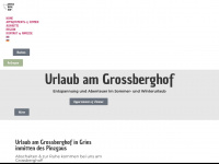 grossberghof.at Webseite Vorschau