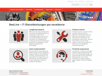 beeline.ch Webseite Vorschau