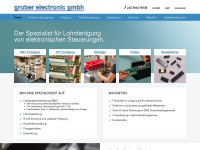 gruber-electronic.at Webseite Vorschau