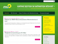 gruene-muenster-suedost.de Webseite Vorschau