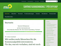 gruene-sassenberg.de Webseite Vorschau