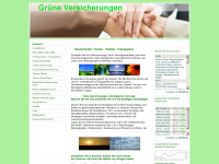 gruene-versicherungen.com Webseite Vorschau