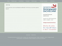 gruenewald-dachtechnik.de Webseite Vorschau