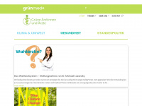 gruenmed.at Webseite Vorschau