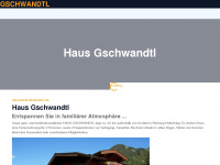 gschwandtl.at Webseite Vorschau