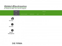 guedel-electronics.ch Webseite Vorschau