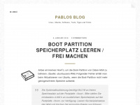 pablo-bloggt.de Webseite Vorschau