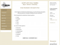 guertler-holz.ch Webseite Vorschau