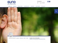 gund-hoersysteme.de Webseite Vorschau