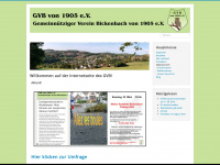 gv-bickenbach.de Webseite Vorschau