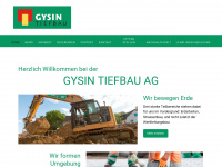 gysin-tiefbau.ch Webseite Vorschau