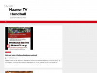 haanertv-handball.de Webseite Vorschau
