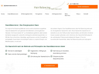 haare-balancieren.ch Webseite Vorschau