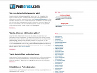 profidruck.com Webseite Vorschau