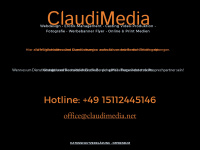 claudimedia.net Webseite Vorschau