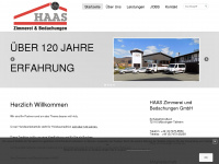 haas-zimmerei.de Webseite Vorschau