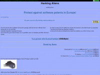 hacking-aliens.de Webseite Vorschau