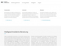 haedkeconsulting.de Webseite Vorschau