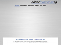 haenerformenbau.ch Webseite Vorschau