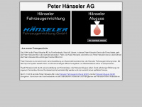 haenselerag.ch Webseite Vorschau