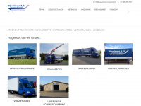 haeuselmann-transporte.ch Webseite Vorschau