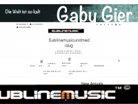 sublinemusic.de Webseite Vorschau