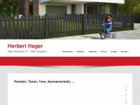 hagerfenster.at Webseite Vorschau