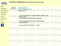 haidenhaus.ch Webseite Vorschau