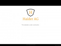 haider.ch Webseite Vorschau