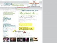 hakola-musikschule.de Webseite Vorschau