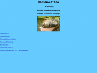hakumamatata.de Webseite Vorschau