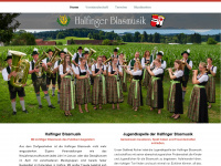 halfinger-blasmusik.de Webseite Vorschau
