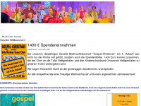 halli-gospel.de Webseite Vorschau