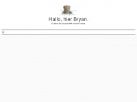 hallohierbryan.de Webseite Vorschau