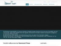hammond-times.ch Webseite Vorschau