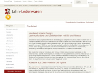 jahn-lederwaren.de Webseite Vorschau
