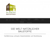 naturbaustoffhaus.de Webseite Vorschau
