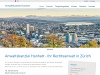 hanhart-anwalt.ch Webseite Vorschau