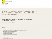 hannoveraner-in-bayern.de Webseite Vorschau