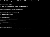 hans-maass.de Webseite Vorschau