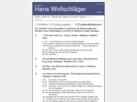 hans-wollschlaeger.de Webseite Vorschau