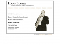 hansblume.de Webseite Vorschau