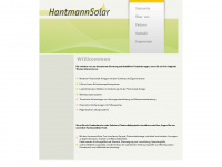 hantmann-solar.de Webseite Vorschau