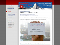hapa-elektronik.ch Webseite Vorschau