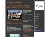 happysingers.ch Webseite Vorschau