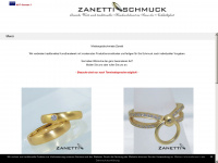 zanetti-schmuck.de Webseite Vorschau