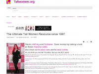 tallwomen.org Webseite Vorschau