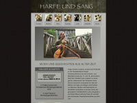 harfe-und-sang.de Webseite Vorschau